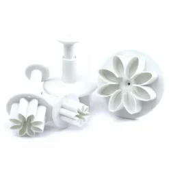 Emporte Pièce - Découpoir Pâtisserie*SCRAPCOOKING 4 Emporte-Pièces Fleur à Poussoir