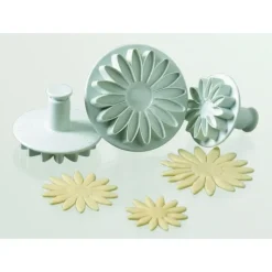 Emporte Pièce - Découpoir Pâtisserie*MALLARD FERRIERE 3 Emporte-Pièces Tournesol à Poussoir