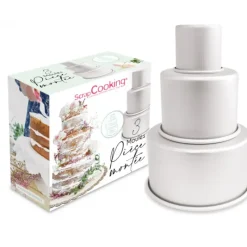 Moules À Gâteaux*SCRAPCOOKING 3 Moules Pièce Montée Aluminium