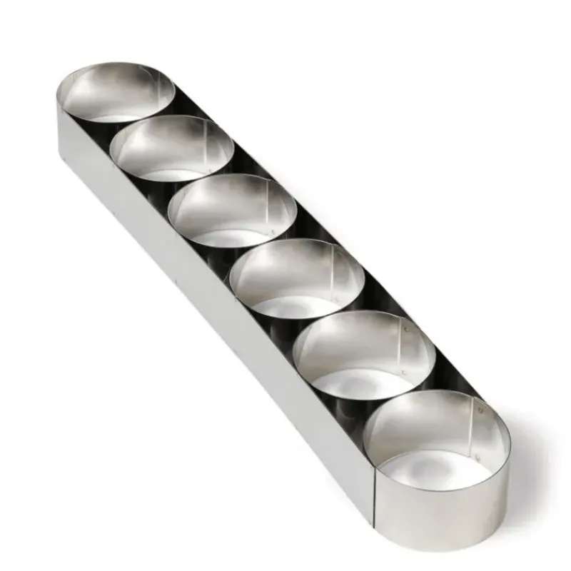 Cercle À Patisserie*GOBEL Attelage 6 Cercles à Mousse H 4 cm