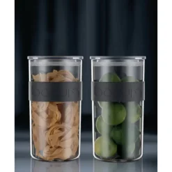Conservation*BODUM Bocal Plastique 2 L avec Couvercle (x2) PRESSO
