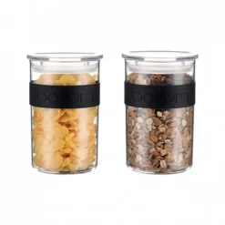 Conservation*BODUM Bocal Plastique 600 ml avec Couvercle (x2) PRESSO