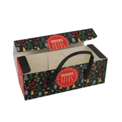 Emballage Alimentaire*PATISDECOR Boîte à Bûche 25 x 11 cm Scandinave Patisdécor