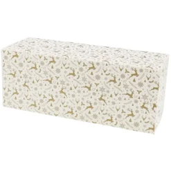 Emballage Alimentaire*CUISINEADDICT Boîte à Bûche Isotherme 25x11cm Étoiles (x25)