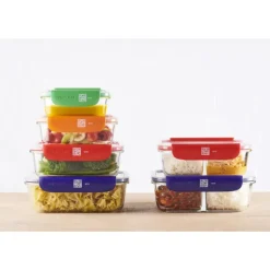 Conservation*MASTRAD Boîte de Conservation Connectée 1,04 L Rouge Stor'eat