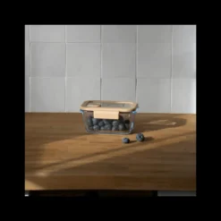 Conservation*PEBBLY Boîte de Conservation en Verre Sous-Vide 460 ml