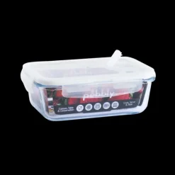 Conservation*PEBBLY Boîte de Conservation en Verre Rectangle 850 ml