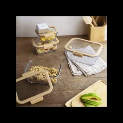 Conservation*PEBBLY Boîte de Conservation en Verre Sous-Vide 1200 ml