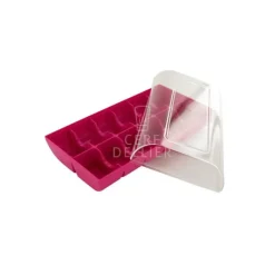 Emballage Alimentaire*GATODECO Boîte Fuchsia pour 12 Macarons Gatodéco