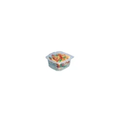 Conservation*CUISINEADDICT Boîte Plastique avec Couvercle 375 ml 12,3 x 11,4 cm x H 6,6 cm (x50) Ondipack