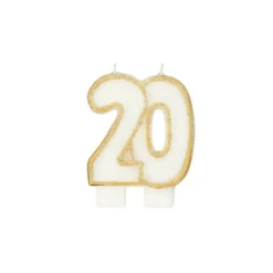 Décoration Gâteau*GATODECO Bougie Anniversaire 20 ans Gatodéco
