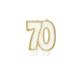 Décoration Gâteau*GATODECO Bougie Anniversaire 70 ans Gatodéco