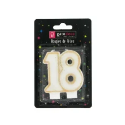 Décoration Gâteau*GATODECO Bougie Anniversaire 18 ans Gatodéco