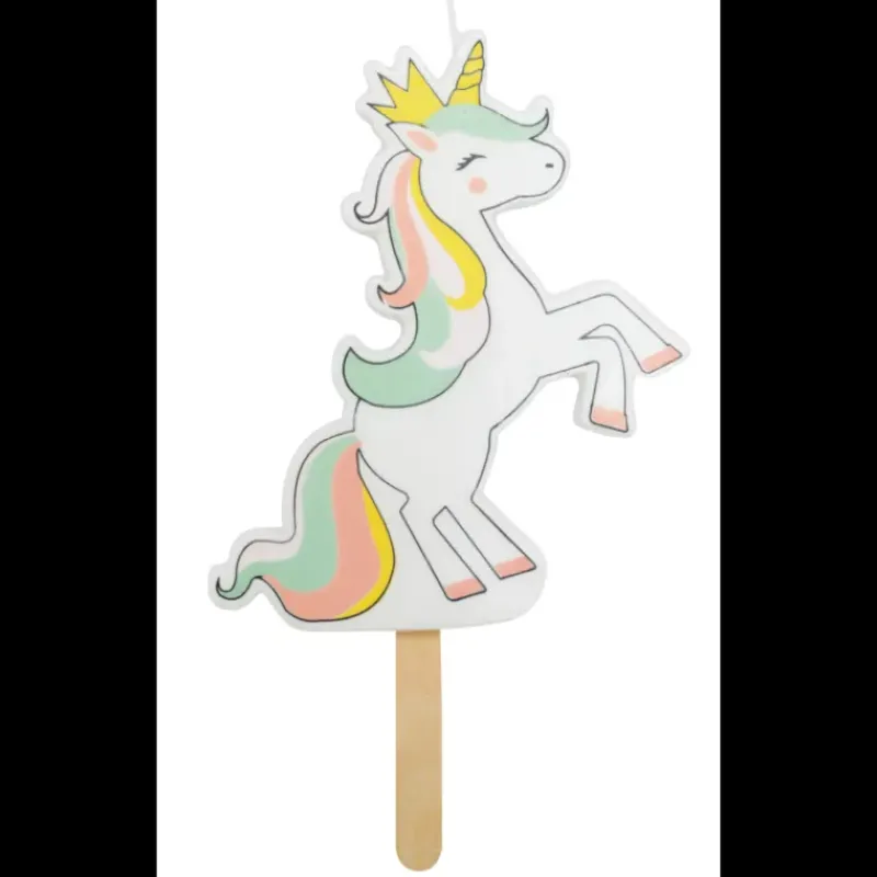 Décoration Gâteau*SCRAPCOOKING Bougie Licorne XXL