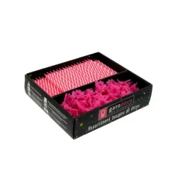 Décoration Gâteau*GATODECO Bougies Roses avec Supports (x125) Gatodéco
