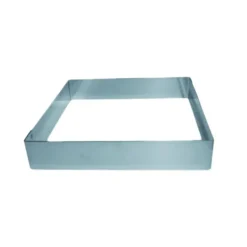 Cercle À Patisserie*MALLARD FERRIERE Cadre à Mousse Inox 24 x 24 cm x H 4,5 cm Mallard