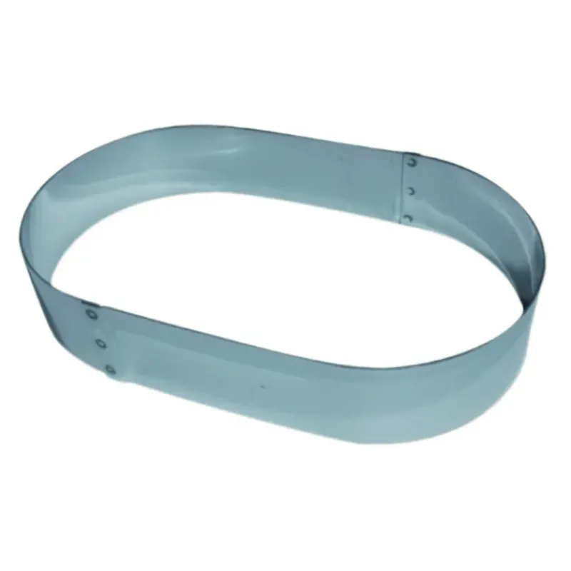 Cercle À Patisserie*MALLARD FERRIERE Cadre à Mousse Oblong Inox 30 cm x H 4,5 cm Mallard