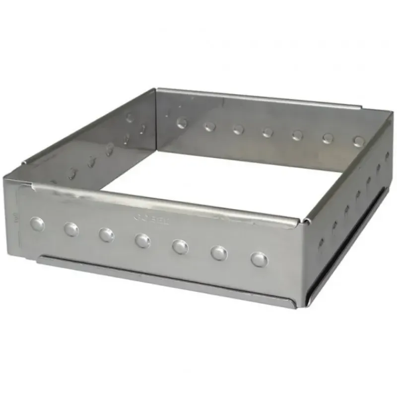 Cercle À Patisserie*GOBEL Cadre à Opéra Extensible 16 x 28 H 4,5 cm Inox