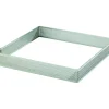 Cercle À Patisserie*MALLARD FERRIERE Cadre à Tarte Carré Inox Perforé 9 cm H.2 cm