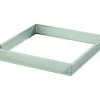 Cercle À Patisserie*MALLARD FERRIERE Cadre à Tarte Carré Inox Perforé 8.5 cm H.2 cm