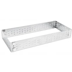 Cercle À Patisserie*SCRAPCOOKING Cadre à Tarte Rectangle Extensible Perforé 22 à 42 cm