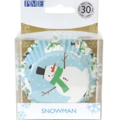 Moules En Papier*PME Caissette cupcake Bonhomme de Neige x30