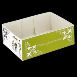 Emballage Alimentaire*CUISINEADDICT Caissette pâtissière Pause Gourmande 14 x 10 cm x H 5 cm (x100)