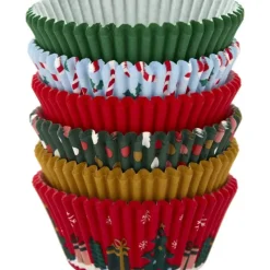 Moules En Papier*WILTON Caissettes Cupcakes Fêtes de Noël 6 motifs (x150)