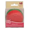 Moules En Papier*FUNCAKES Caissettes Cupcakes Rouge et Verte (x48)