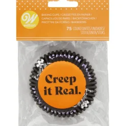 Moules En Papier*WILTON Caissettes Cupcakes Squelette Halloween (x75)