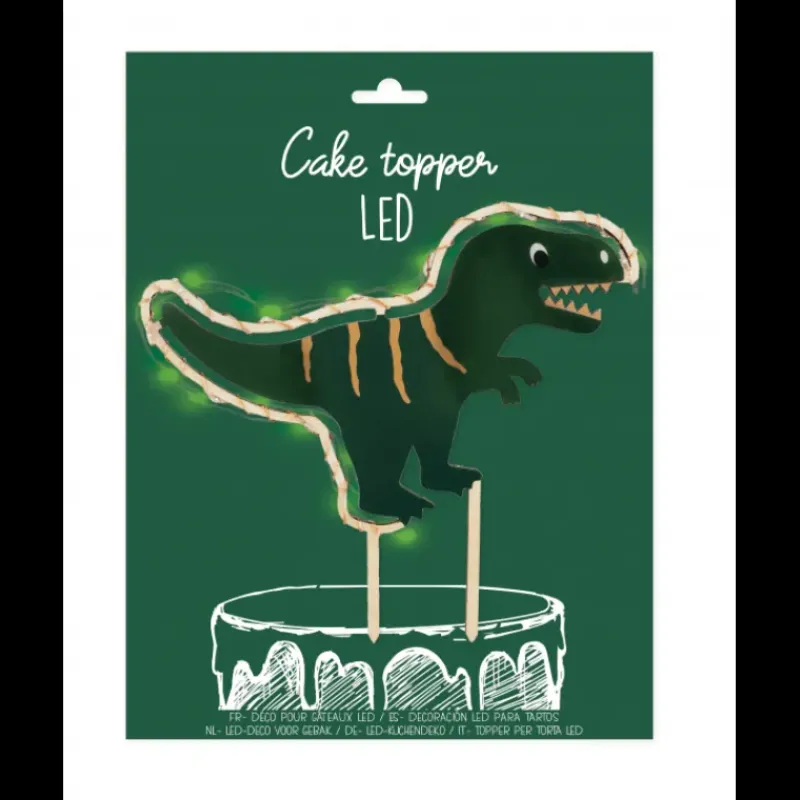 Décoration Gâteau*SCRAPCOOKING Cake Topper Dinosaure Led
