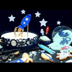 Décoration Gâteau*SCRAPCOOKING Cake Topper Fusée Led