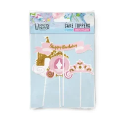 Décoration Gâteau*PATISDECOR Cake Topper Happy Birthday Princesse (x4) Patisdécor