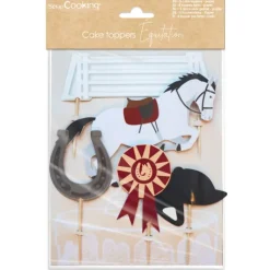 Décoration Gâteau*SCRAPCOOKING Cake Topper Équitation