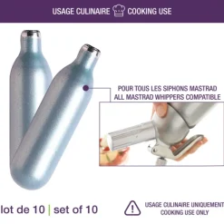 Siphons & Cartouches*MASTRAD Cartouche N2O pour Siphon 8g (x10)