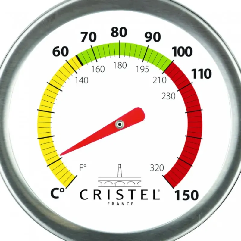 Casseroles*CRISTEL Casserole et Cuit Vapeur Inox Ø 20 cm Anses Noyer Biome