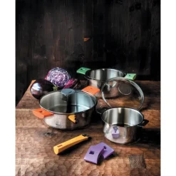 Casseroles*CRISTEL Casserole Mutine Ø 16 cm Manche Amovible Inox