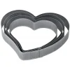 Cercle À Patisserie*PAVONI Cercle à Entremets Coeur Inox Micro-perforé 20,5 x 19 cm x H 3,5 cm