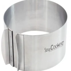 Cercle À Patisserie*SCRAPCOOKING Cercle à Pâtisserie Extensible Inox H 12 cm