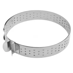 Cercle À Patisserie*SCRAPCOOKING Cercle à Tarte Extensible Inox Perforé 16 à 30 cm