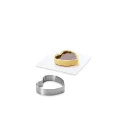 Cercle À Patisserie*DE BUYER Cercle perforé forme coeur ø 12 cm de L'école Valrhona par