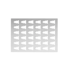 Emporte Pièce - Découpoir Pâtisserie|Moule Silicone*SILIKOMART Chablon Silicone Sapin 3,5 x 2,5 x H 0,2 cm (x36)