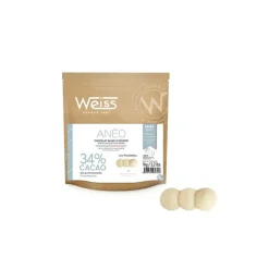 Chocolat De Couverture*WEISS Chocolat Blanc 34% Anëo 1 kg