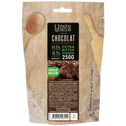 Chocolat De Couverture*PATISDECOR Chocolat de Couverture Noir Extra Bitter Guayaquil 64% 250 g Patisdécor
