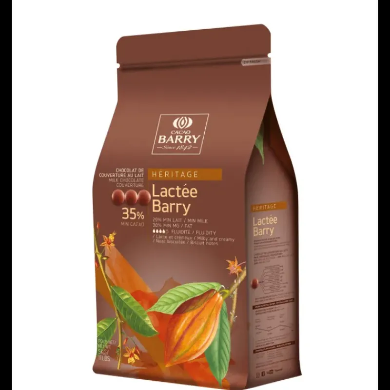 Chocolat De Couverture*BARRY Chocolat Lactée 35,3% pistoles 5 kg