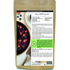 Chocolat De Couverture*WEISS Chocolat Noir 100% Fondettes 250g