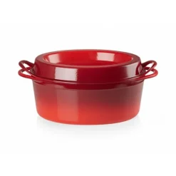 Cocotte En Fonte*LE CREUSET Cocotte Doufeu Ovale en Fonte 32 cm Cerise