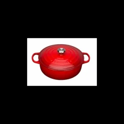 Cocotte En Fonte*LE CREUSET Cocotte en fonte Basse 30 cm Cerise Signature