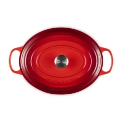 Cocotte En Fonte*LE CREUSET Cocotte en Fonte Ovale 35 cm Cerise Signature