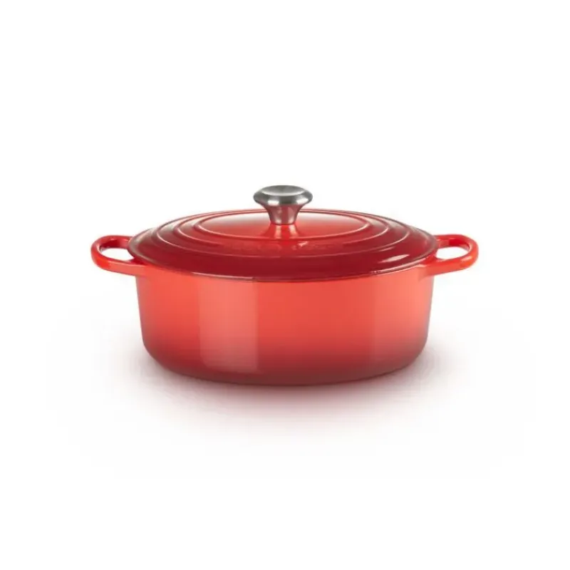 Cocotte En Fonte*LE CREUSET Cocotte en fonte Ovale 40 cm Cerise Signature